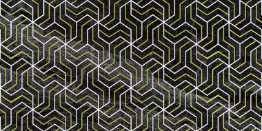 Декор Crystal Fractal чёрный 30х60