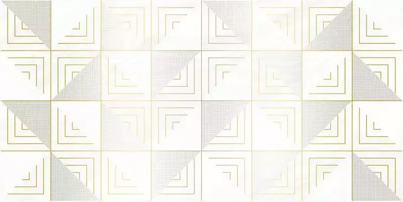 Декор Mania белый 25х50