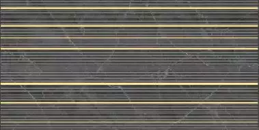Декор Olimpus Race чёрный 25х50