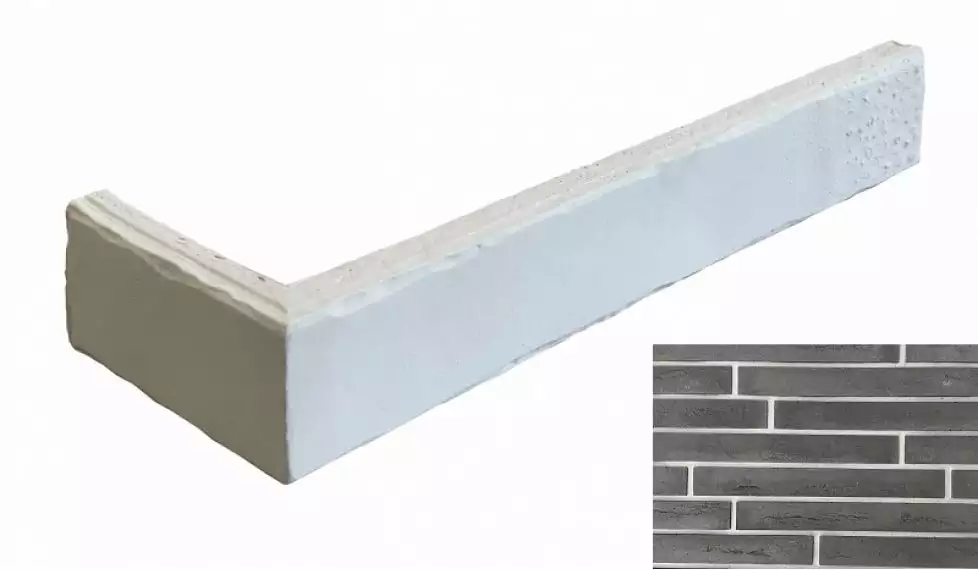 Искусственный камень 1-42-10 Ригельный кирпич Угловой