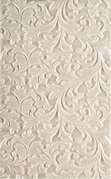 К085490 Fresco Cream Ornament Dec Matt 25X40