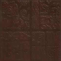 Каир 4Д клинкерная коричневый рельеф 29.8х29.8