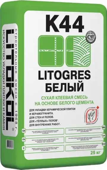 Клей K44 LITOGRES белый 25 кг