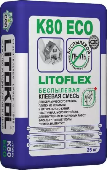Клей K80 LITOFLEX ECO 25 кг
