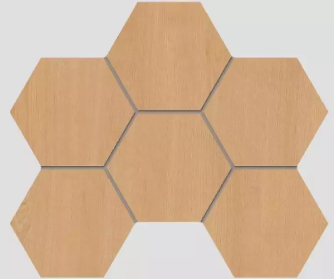 Мозаика CW04 Classic Wood Hexagon неполированная 25x28.5