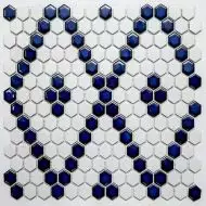 Мозаика PS2326-43 Porcelain 2.3x2.6 30.6x35