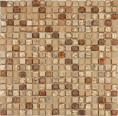 Мозаика S-822 стекло керамика (15x15x8) 305*305