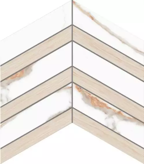 Мозаика SM03/SI03 Supreme Chevron неполированная 37.5x29x1.0
