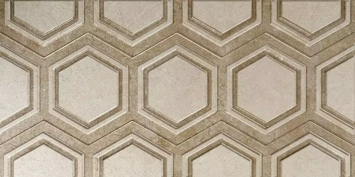 Рона бежевая 25x50
