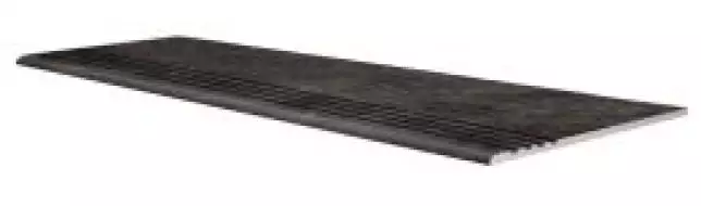 Ступень стандарт Королевская дорога черный обрезной 29.6x119.5