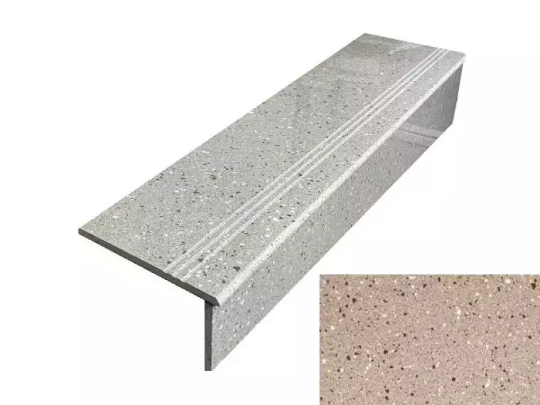 Ступень фронтальная Terazzo Peach 30x120
