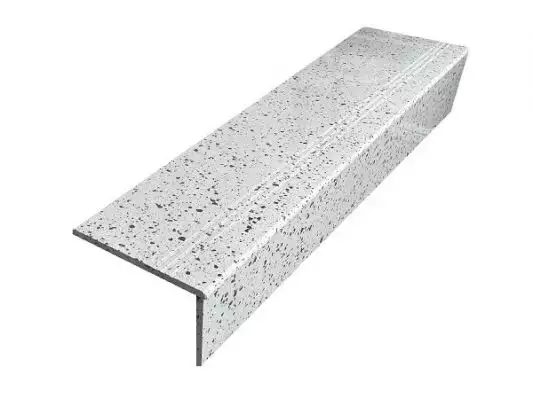 Ступень фронтальная Terazzo Poiish Silver 30x120