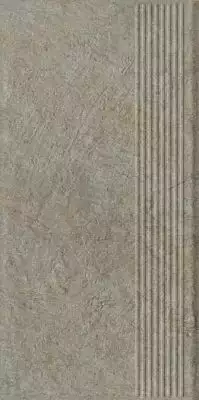 ная плитка Eremite Taupe Stopnica Prosta Struktura Mat 30x60