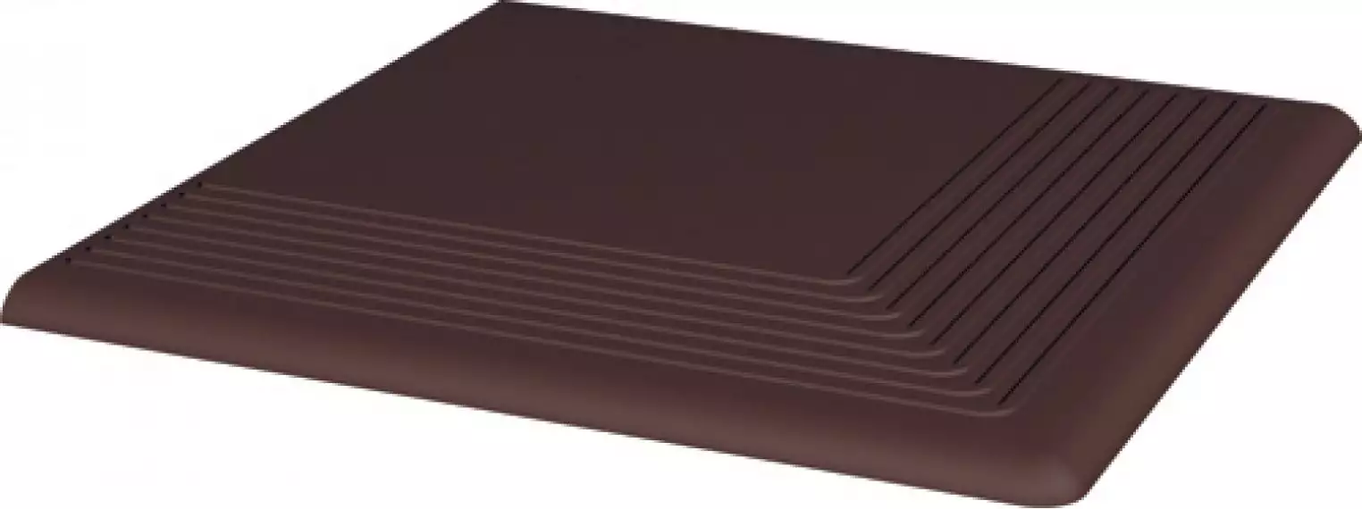 ная плитка Natural Brown Ступень угловая 30х30