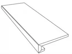 0076081 Ступени GRADONE BIANCO 32x80