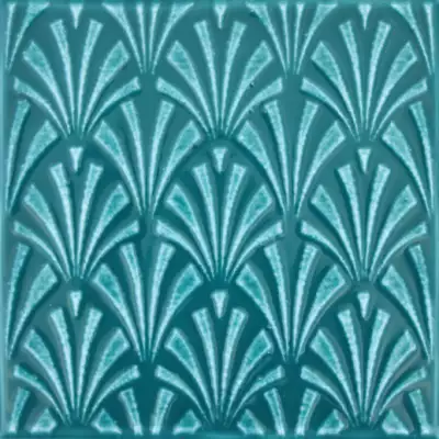 04-01-1-03-06-85-1906-0 Вставка Art Deco зеленый 150х150х7