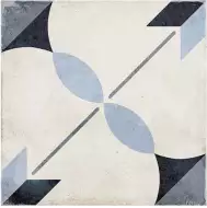 24411 ART NOUVEAU ARCADE BLUE 20*20