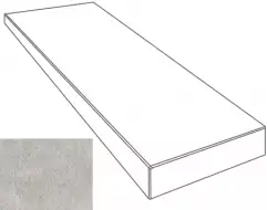 261242 GREEK GRADONE ANGOLARE DX GRIGIO 4x32x80