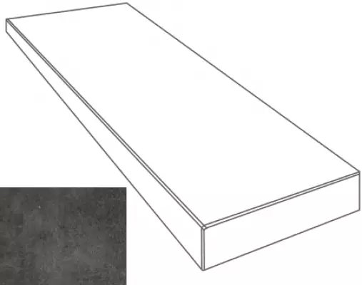 261253 GREEK GRADONE ANGOLARE SX ANTRACITE 4x32x80