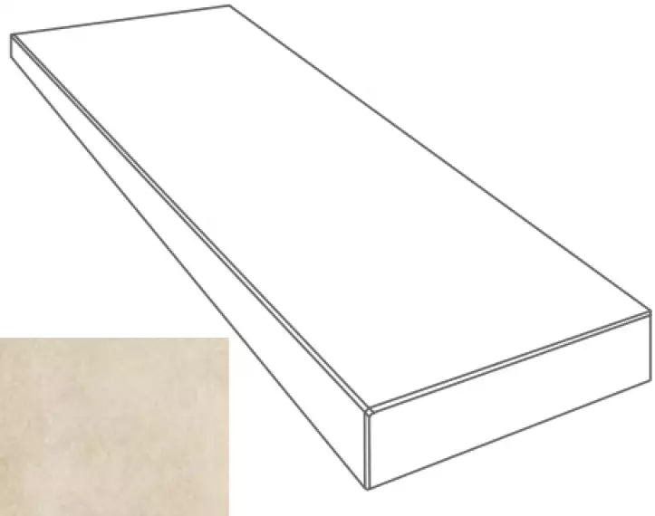 261254 GREEK GRADONE ANGOLARE SX BEIGE 4x32x80