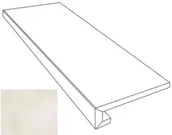 262640 GRADONE ONICE BIANCO 4x32x78