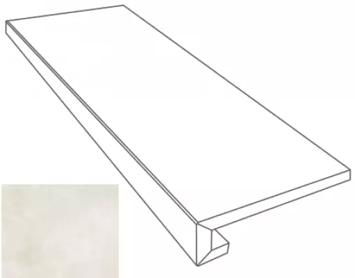 262640 GRADONE ONICE BIANCO 4x32x78