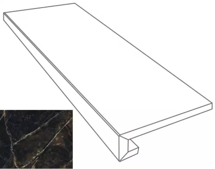 262642 GRADONE NERO AMASANTA 4x32x78