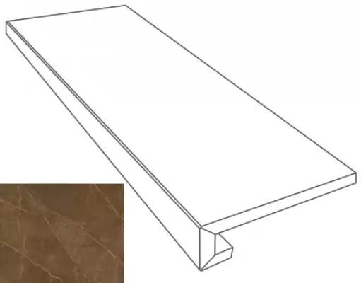 262643 GRADONE PULPIS MARRONE 4x32x78