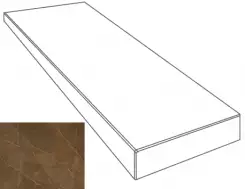 262653 GRADONE ANGOLARE DX PULPIS MARRONE 4x32x78