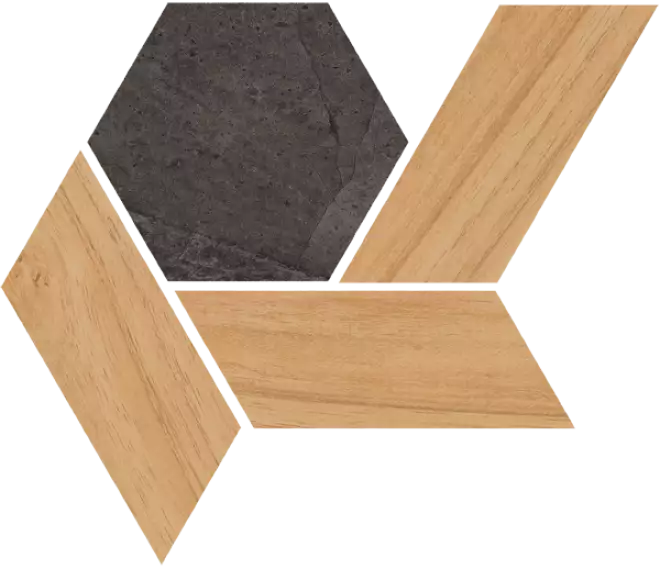 405F Mosaico Lesnaya Grafito 20x17.5