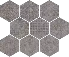 40GJ Mosaico Raw-SP Grafito 33x27