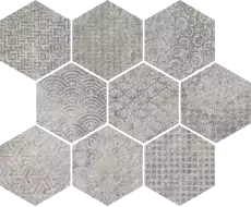 40GK Mosaico Raw-SP Gris 33x27