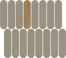 40QZ Мозаика Mosaico Rockaway Gris 27x31