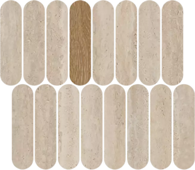 40WZ Мозаика Mosaico Passy Natural R10 27x31