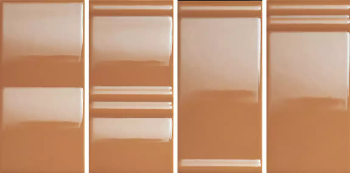 4101111 Плитка Mou Caramel Glossy Mix 6,2x12,5