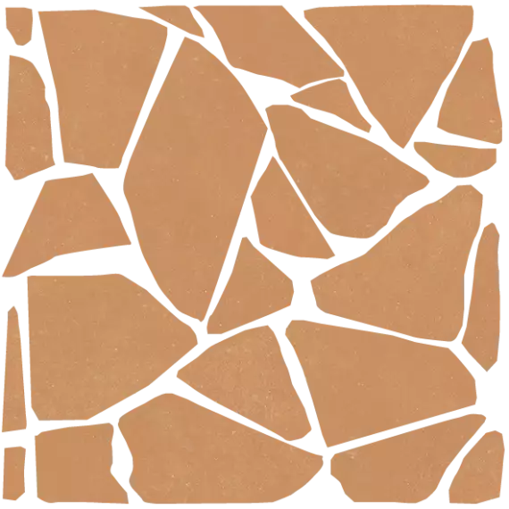 4101230 Мозаика Palladiana Crock Mosaic Terra 40x40