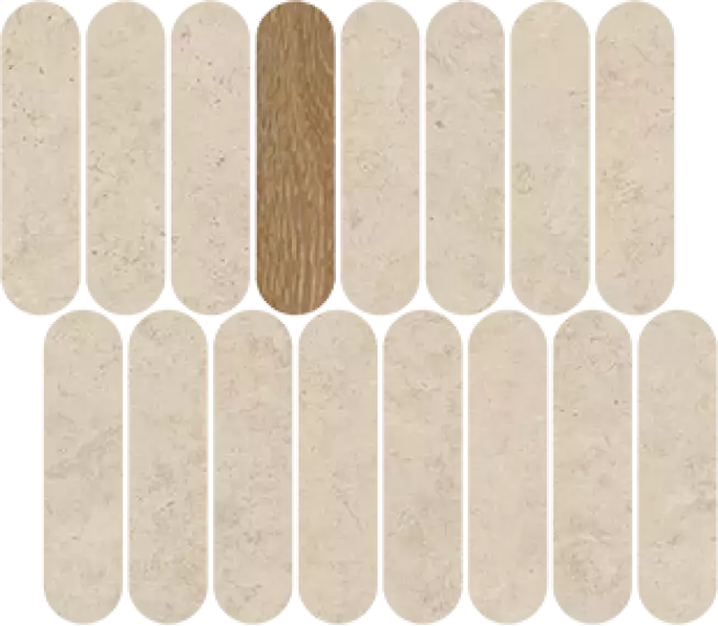 41QB Мозаика Mosaico Barbican Natural R10 27x31