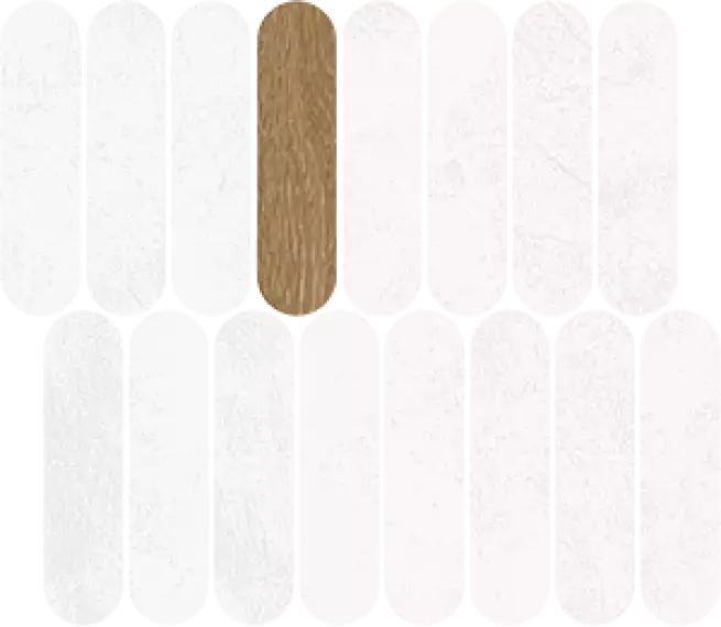 41QL Мозаика Mosaico Rockaway Blanco R10 27x31