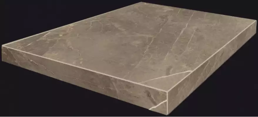 620070000955 Портофино Серый Ступень Угловая левая 33x45