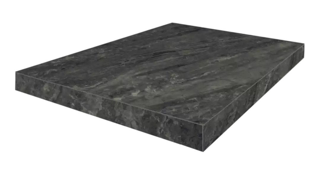 620070001499 Ступень Угловая Левая Флоренция Черный 33x45