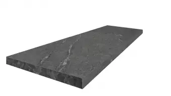 620070001860 Лугано Графит Ступень Угловая Левая 33x90