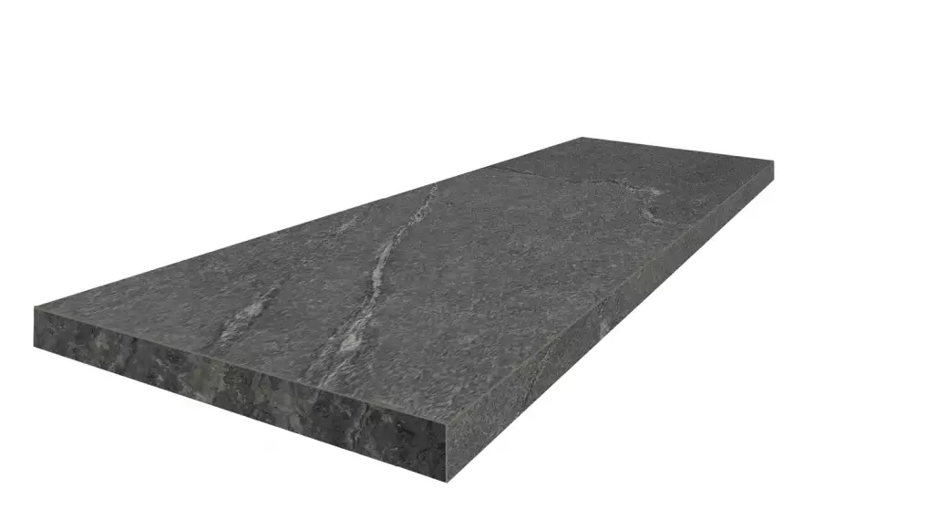 620070001860 Лугано Графит Ступень Угловая Левая 33x90