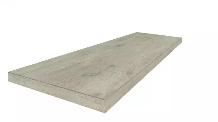 620070001876 Брента Уайт Ступень Угловая Левая 33x90