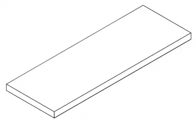 620070002037 Epos Grey Scalino Angolare Sx 33x120