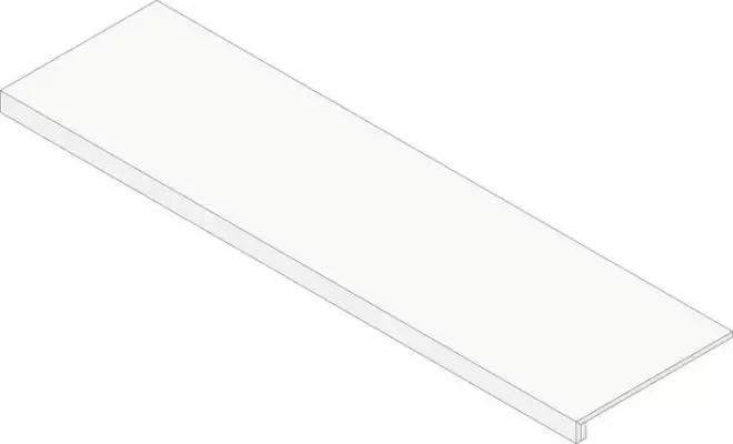 620070002720 Ступени Rinascente Resin White Scalino Frontale 33x80