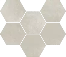 620110000172 Экспо Уайт Мозаика Гексагон 25x29