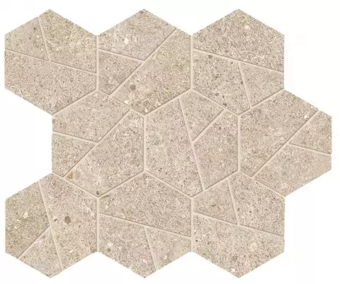 A7CV Boost Stone Cream Mosaico Hex 25x28,5