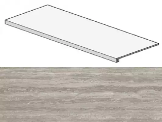 ADXE Marvel Travertino Silver Scalino 33x90