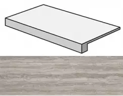 ADXK Ступени Marvel Travertino Silver Scalino 33x60