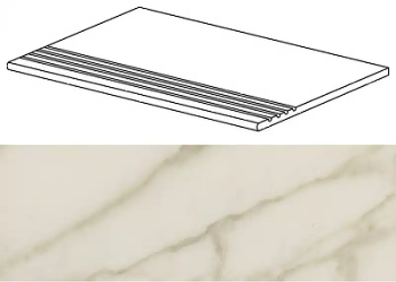 AFB7 Marvel Royal Calacatta Gradino 30x60
